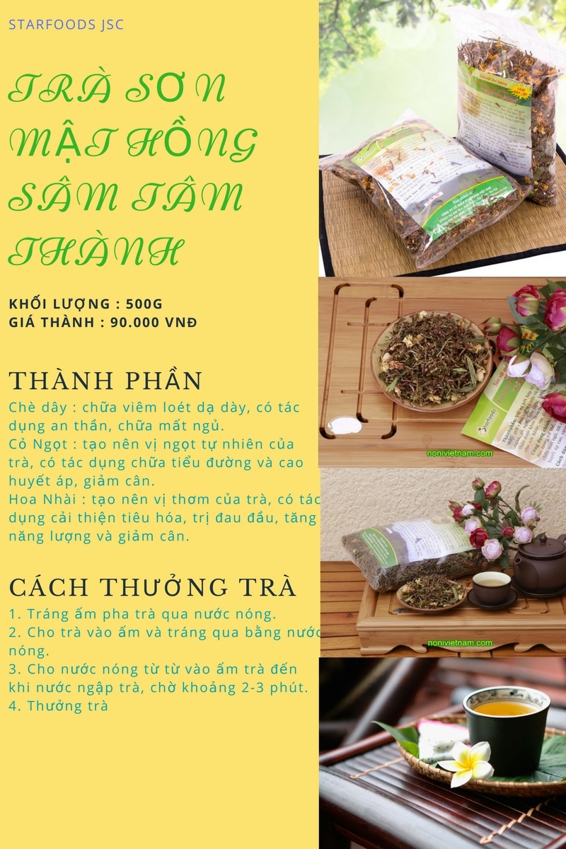 Cách chọn Trà Sơn Mât Hồng Sâm 7 Cách chọn Trà Sơn Mât Hồng Sâm 7
